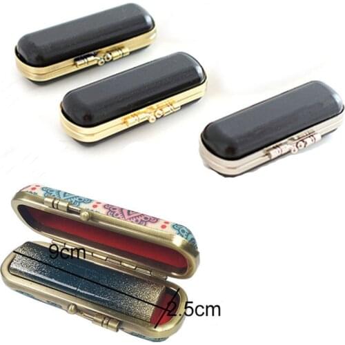 4 Sets Mini Small 10x3.5 cm Oval Purse Handbag Handle Coins Bag Metal Kiss Clasp Lock Frame DIY Purse Frame bag Handle