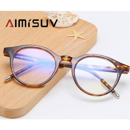 AIMISUV 2020 New Popular anti blue Anti-radiation Glasses Women computer gaming protection glasses for Fashion Eyeglasses Frame