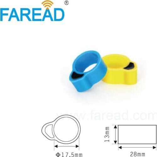 Free shipping x100pcs RFID TK4100 125Khz foot Ring for Chicken duck ID tagging