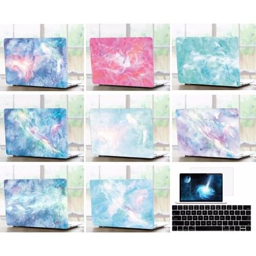 Laptop Case Keyboard Cover Screen Film Protector For 11 13" Macbook Air A1465 A1466 13 15" Pro A1502 A1706 A1707 Touch Bar 2016