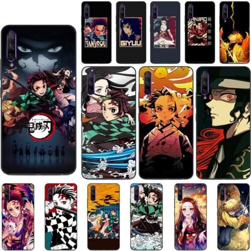 Yinuoda Anime Demon Slayer Kimetsu no Yaiba Painted Phone Case Huawei Y5 II Y6 II Y5 Y6 Y7 Prime Y7Plus Y9 2018 2019