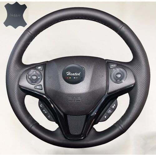 Steering wheel Cover for Honda Fit 2014-2019 City 2014-2019 Jazz 2014-2019 HR-V HRV 2016-2019 braiding cover for steeringwheel