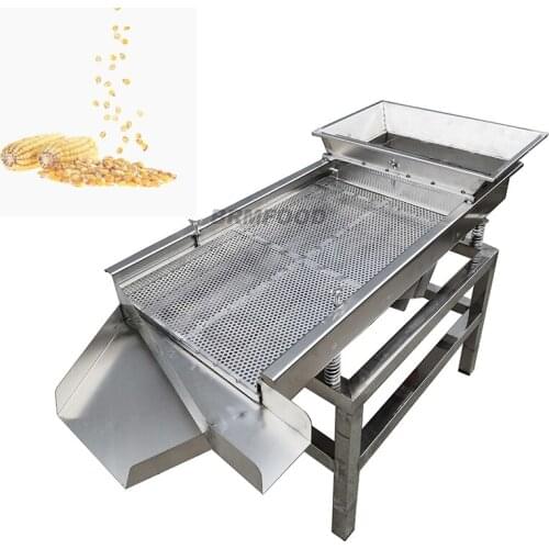 Electric Grain Screening Machine Corn Soybean Wheat Rice Rapeseed Peanut Screener Vibration Separation Cleaner