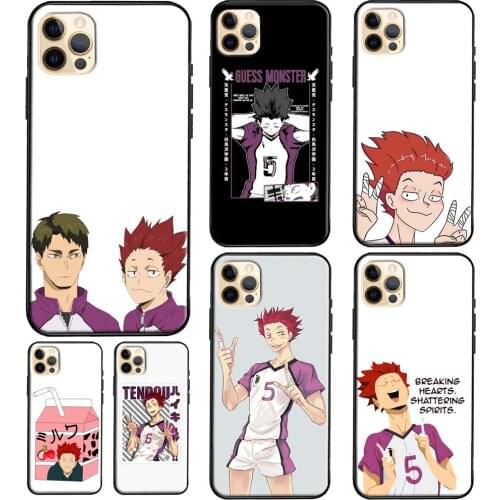 Haikyuu!! Satori Tendou Funny Soft Cover For iPhone 11 12 Pro Max 12 Mini 6S 7 8 Plus X XR XS Max SE 2020 Phone Case