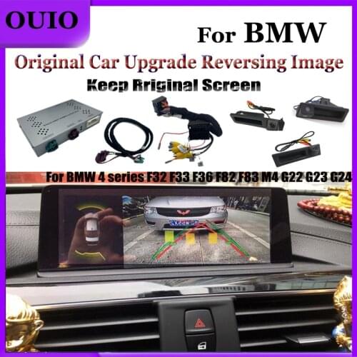 Rear Camera Decode For BMW 4 series F32 F33 F36 F82 F83 M4 G22 G23 G24 CIC NBT EVO Original Screen Reversing Camera Interface