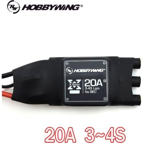 HOBBYWING XRotor 20A 3-4S OPTO Brushless Speed Controller ESC FOR Multicopters