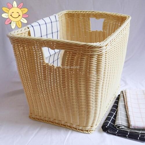 Storage baskets laundry basket storage bins toy woven baskets for organizing clothes basket laundry hamper plastic basket