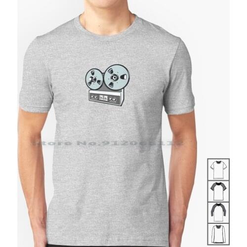 Classic Vintage Reel To Reel Tape Deck T Shirt 100% Cotton Sound Junkie Vintage Gear Sanyo Reel Cassette Tape Hifi Revox Studio