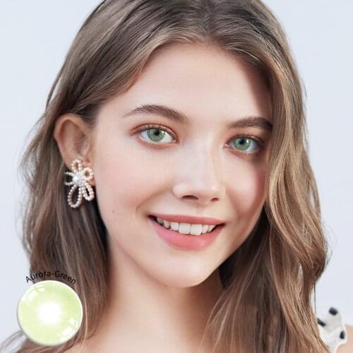 2pcs/Pair Aurora Colored Contact Lenses For Eyes Colored Contacts non Prescription with Red Blue Gray Color Cosmetic