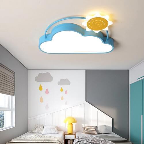 Cloud Light Fixture Creative Led Bedroom Light For Girls Room Sun Airplane Kids Boy Ceiling Lamp Child Childrens Room Led Light
