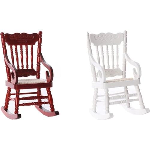 Mini Chaise Longue 1/12 Miniature Dollhouse Fairy Doll Furniture Craft Accessories for Kid Children Toys DIY Dollhouse