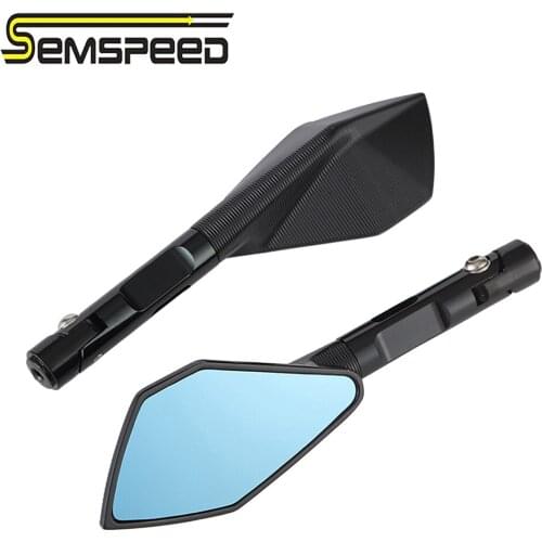 For yamaha aerox155 mt03 aerox 155 yz 125 fz8 xsr700 CNC Motorcycle Mirrors Moto Blue Rearview Mirrors Side Mirrors accessories