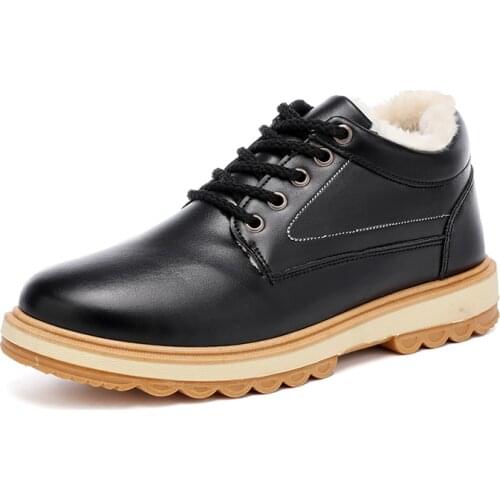 2020 Men Winter Snow Boots Warm Boots Plush Ankle Boot Snow Work Shoes Casual Mens Snow Boots