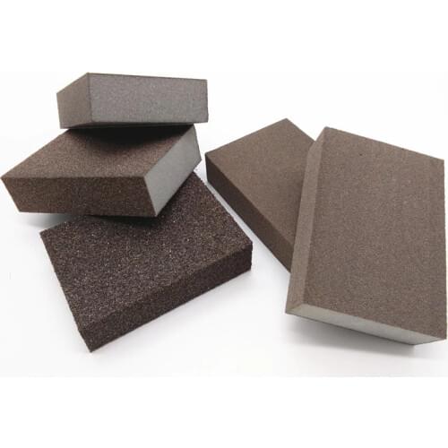 1pc Polishing Sanding Sponge Block Pad Set Sandpaper Assorted Grit 60 120 240 400
