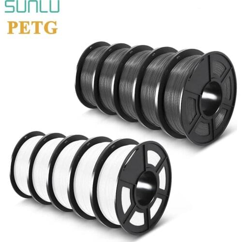 SUNLU PETG Filament 1.75mm For 3D Printer Plastic PETG 3D Filament 10rolls/set Dimensional Accuracy +/-0.02mm