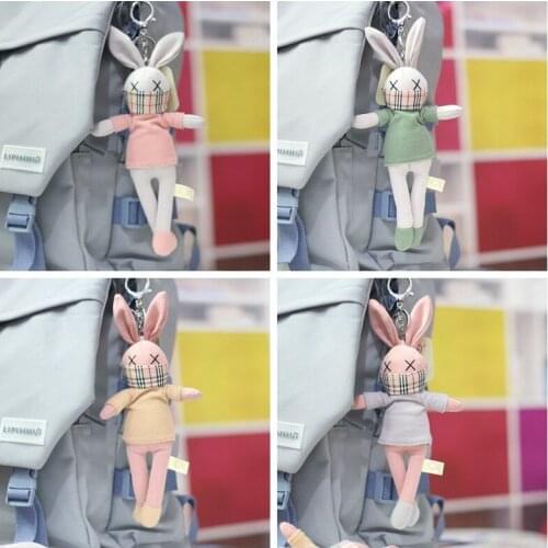 New Stylish cute Pendant 20cm plush rabbit with Long ears stuffed soft pretty Exquisite toy good quality kids cartoon gift