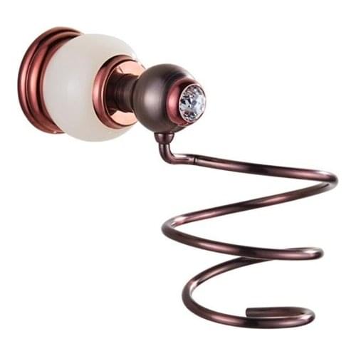 ORB rose gold European style rack hanging wind tube holder Bathroom Shelves