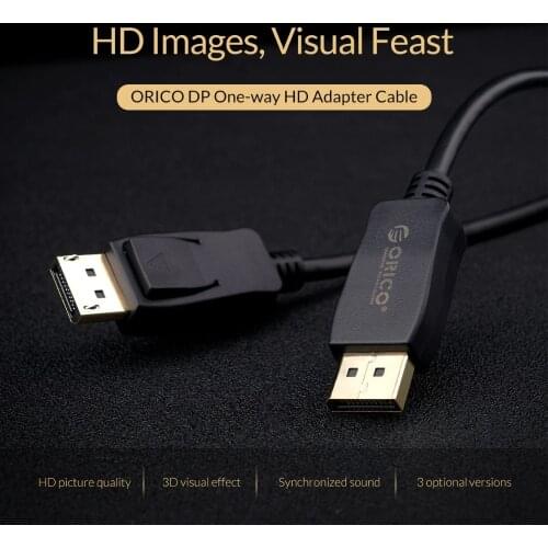 ORICO DisplayPort to DP DVI Cable DP 1.2 Version 4K 30/60Hz Cord DVI DP Cable For TV PC Laptop Projector Multimedia
