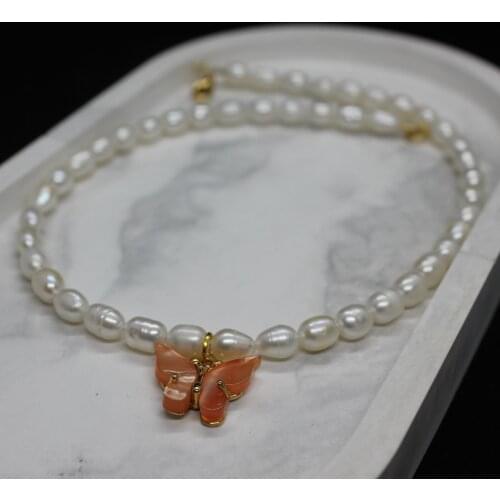 18 K REAL GOLD PLATED JEWELRY PEARL NECKLACES PENDANT LUXURY STAINLESS STEEL WOMAN JEWELRY GOLD CHARMS PREPPY JEWELRY AESHTETIC