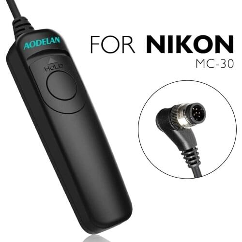 AODELAN N8 Wired Shutter Release Cable for Nikon D850, D3, D4, D40s, D5, D800, D810, D810A, D700, D500. Replaces Nikon MC-30A