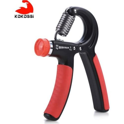 KoKossi 5-60Kg Gym Fitness Hand Grip Men Adjustable Finger Heavy Exerciser Strength Muscle Recovery Heavy Hand Gripper Trainer