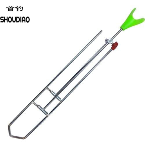 SHOU DIAO Top Selling Useful Fishing Accessory Adjustable Bracket Fishing Rod Pole Stand Holder Fishing Tool