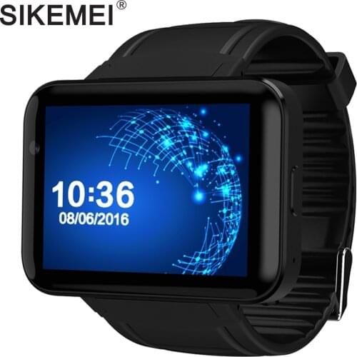 SIKEMEI Android Smart Watch Bluetooth Sports Tracker Wristwatch 3G WCDMA Network WiFi GPS Camera Big Battery DM98 MTK6572