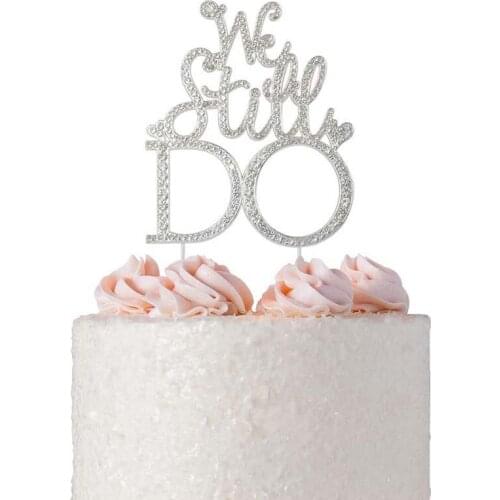 3th 4th 5th 6th 7th 8th 9th 10th 20th 30th 40th 50th wedding Anniversary Vow Renewal Cake Topper table centerpiece Decoration
