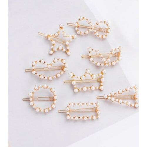 Fashion Hair Clip Bowknot Crown for Women Girls Elegant Design Round Barrette Hair Pin Hair Accessory Hair Clip
