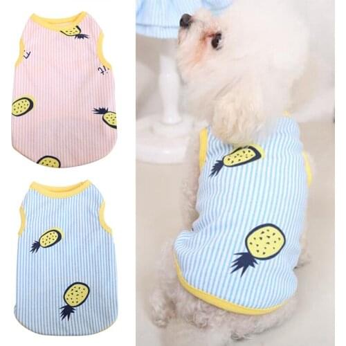 Dog Vest Pet Dog Clothes For Small Dogs Puppy Summer Printed Clothing Dog Shirts Cat Pet Vest Clothes Dog Chihuahua Pet Products