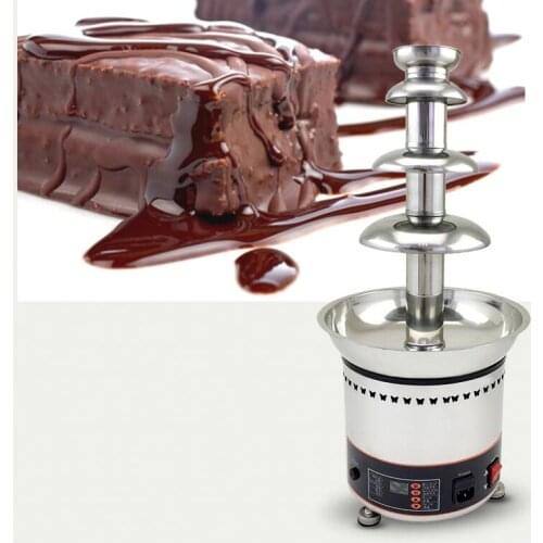 4 Layers Electric Chocolate Fountain Machine commercial hotpot Digital Chocolate Melt Fondue waterfall Machine 220V/ 110V