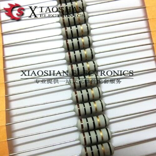 50pcs/Insurance resistance 2WS 10 Ohm 10R 5% Color ring resistance 10&Omega Small volume