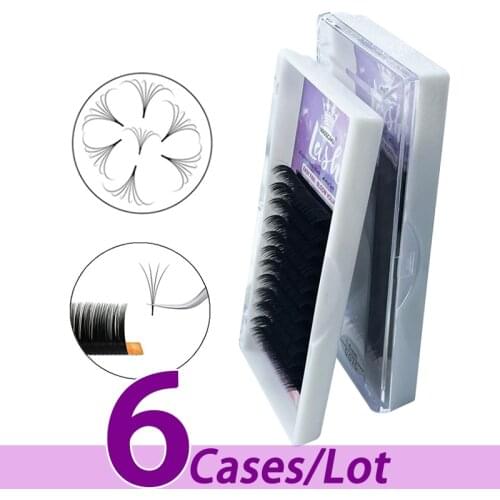 6pcs/lot MASSCAKU 2d-6d magnetic camellia false eyelashes handmade mega blooming lash premium easy fan eyelash extension