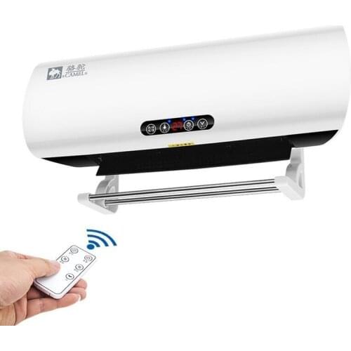 Household wall-mounted speed heater, small air-conditioning and heating, bathroom waterproof timing remote control fan
