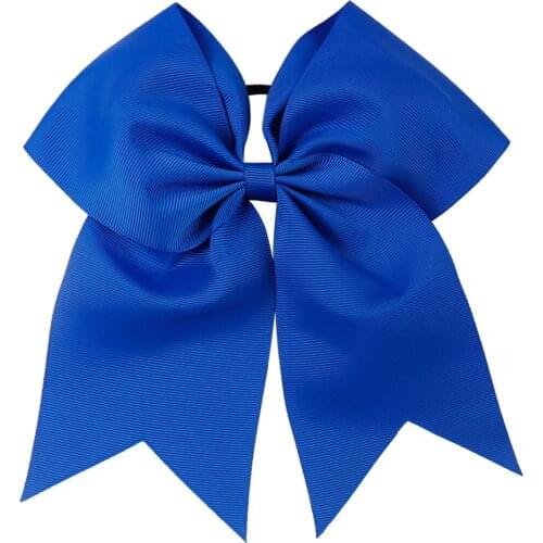 CN 1300pcs/lot Plain Ribbon Cheer Bow With Elastic Band For Didi Madsen