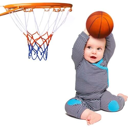 Children Basketball Hoop Basketball Goal Hoop With Net Screw Basketballs Rim For Outdoors Indoor Kids Supplies