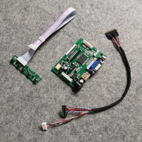 For LP140WH2-TLA1/TLE2/TLL1/TLN1/TLS1/TLT1 screen 40-Pin LVDS LCD display controller board 1366*768 WLED laptops Kit VGA+AV