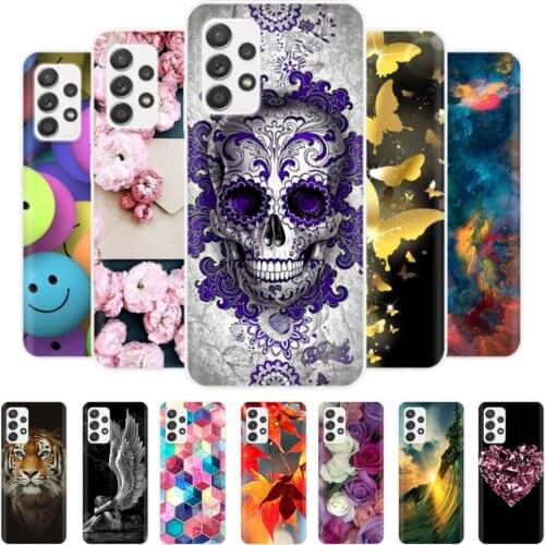 For Samsung Galaxy A52 Case for Samsung A52 A72 Back Cover Patterned Silicone Soft Protector Rubber Case for Samsung Galaxy A 52