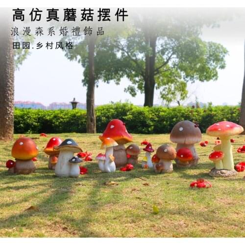 For decoration garden decor resin artificial plant mushroom garden decoration resin craft home Ornaments 11pcs/lot