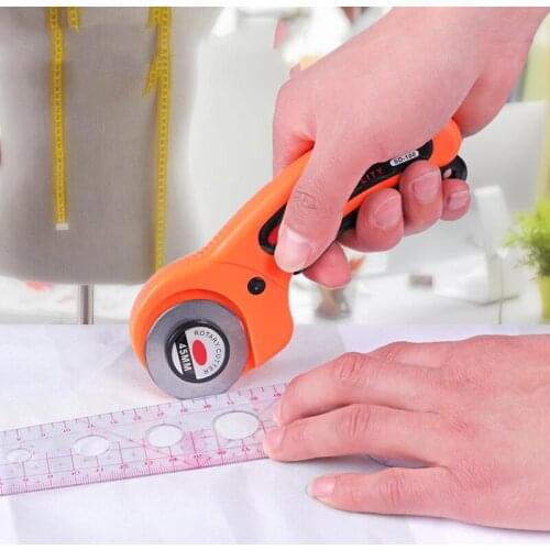 DIY Tailor Scissors Household Cutting Wheel Patchwork Hob Cutter Cloth Manual Round Cloth Cutter Home Garden Crafts Sewing