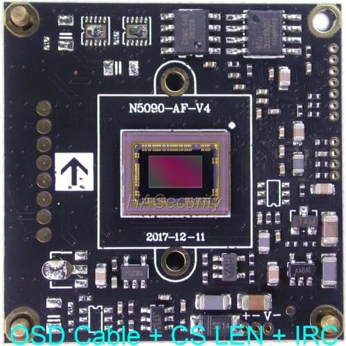 HDR (WDR) AHD-H 1/2.8" STARVIS IMX327 CMOS image sensor + NVP2450 CCTV camera PCB board module +OSD cable +CS LENs +IRC (UTC)