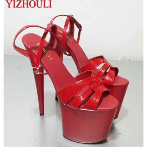 20 cm tall shoes, classic toe heels platform summer womens party, sexy dance shoes