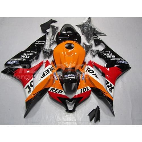 4 Free Gifts Injection mold New ABS Fairings Kit Fit for HONDA CBR600RR F5 2007 2008 07 08 bodywork set red repsol