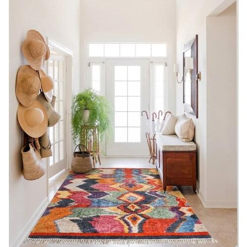 Morocco Carpet Livingroom Bohemian Ethnic Style Home Carpet For Bedroom Wall Bedside Mat Decorative Tapestry Rugs Nordic