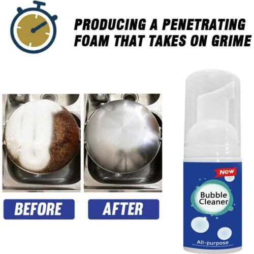 30ml/100ml Multipurpose Bubble Cleaner Quick Effect Fresh Grease Cleaning Rust Remove Foam Household Liquid clean for Kitchen