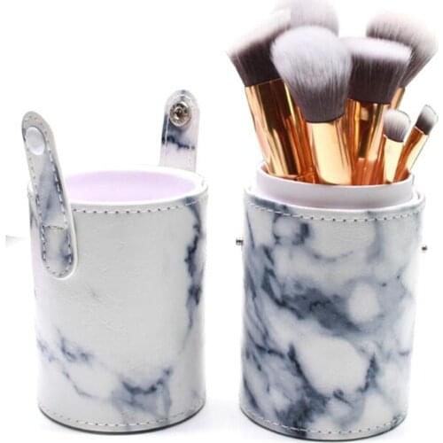 High quality Brand Women Marbling Makeup Brush set High Quality Soft Taklon Hair Professional Makeup Artist Tool Brush Kit