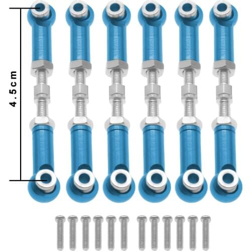 Alloy+steel tie rod set for rc hobby model car 1-18 Himoto Maverick RedCat upgraded hop-up parts