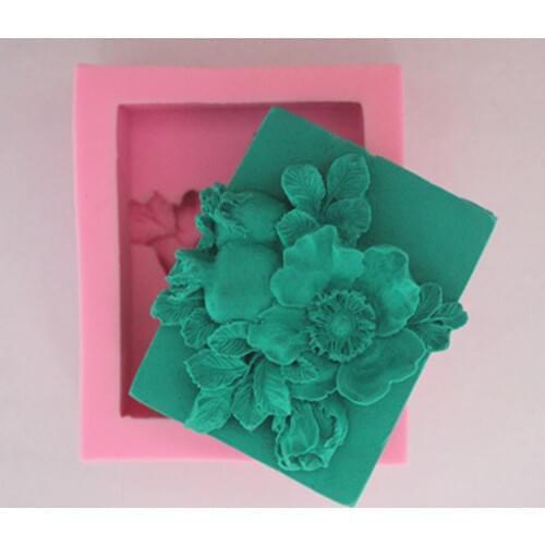 Wholesale!!1pcs Pomegranate Flowers (zx378) Silicone Handmade Soap Mold Crafts DIY Mould