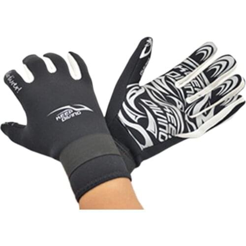 2MM Diving Gloves Adult Printing Swimming Snorkeling Gloves Neoprene Warm Non-Slip Underwater Swim Equipment