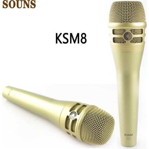 KSM8 Professional Studio Microphone,KSM8 Cardioid Dynamic Vocal Microphone,MIC KSM8 KSM9 for PC,karaoke,gaming